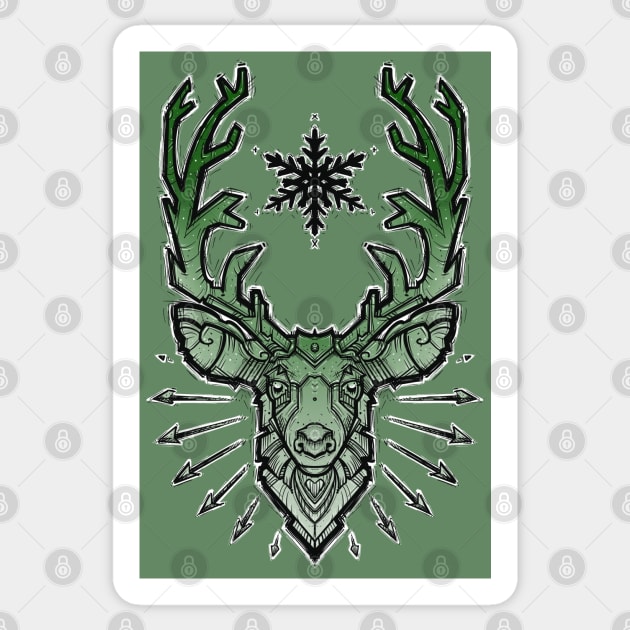 green deer Sticker by weilertsen